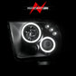 Anzo 2005-2009 Ford Mustang Projector Headlights w/ Halo Black