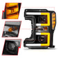 ANZO 17-19 Ford F-250/350/450 SD (w/o Factory LED) LED Proj Headlights w/Light Bar Switchback Blk 111577