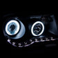 Anzo 2005-2010 Chrysler 300C Projector Headlights w/ Halo Black (CCFL) G2