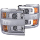 Anzo Projector Headlights 15-17 Chevrolet Silverado 2500HD / 3500HD Chrome