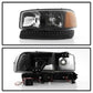 SPYDER xTune GMC Sierra 99-06 /Yukon 00-06 Headlights & LED Bumper Lights - Black HD-JH-GS99-LED-SET-BK 9037399