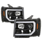 Spyder GMC Sierra 1500/2500/3500 07-13 Denali 08-13 LED Headlights Blk PRO-YD-GS07V2PL-BK 5087522