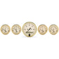 AutoMeter Gauge Kit 5 Pc. 3-1/8in. & 2-1/16in. Elec. Speedometer Golden Oldies 1502