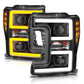 Anzo LED Headlights 17-18 Ford F-250 Projector Plank-Style