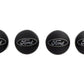 Ford Racing Car Black and Chrome Wheel Cap M-1096K-BCC