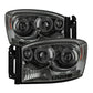Spyder Dodge Ram 1500 06-08/Ram 2500 06-09 Projector Headlights LED Halo LED Smke PRO-YD-DR06-HL-SM 5010025