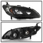 SPYDER xTune 04-05 Honda Civic (Excl Hatchback/Si) OEM Style Headlights - Black (HD-JH-HC04-4D-AM-BK) 9042706