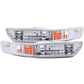 Anzo 1998-2001 Acura Integra Euro Parking Lights Chrome w/ Amber Reflector
