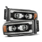 AlphaRex 02-05 Dodge Ram 1500 PRO-Series Projector Headlights Plank Style Chrome w/Seq Signal 880571 *Discontinued