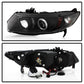 Spyder Honda Civic 06-08 2Dr Projector Headlights LED Halo Black High H1 Low H1 PRO-YD-HC06-2D-HL-BK 5010780