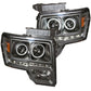 Anzo 2009-2014 Ford F-150 Projector Headlights w/ Halo Black (CCFL) G2