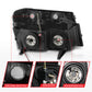 ANZO 04-12 GM Colorado/Canyon/I-Series Crystal Headlights - w/ Light Bar Black Housing 4pcs 111558