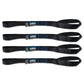 Borne Off-Road Medium-Duty Ratchet Tie-Down Kit (4-Pack) Black BNRTC-TDMD-4BK
