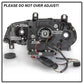 Spyder 07-10 BMW X5 E70 (HID Models Only) Projector Headlights - Black PRO-YD-BMWE7007-AFSHID-BK 5085481