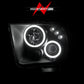 Anzo 2005-2009 Ford Mustang Projector Headlights w/ Halo Black