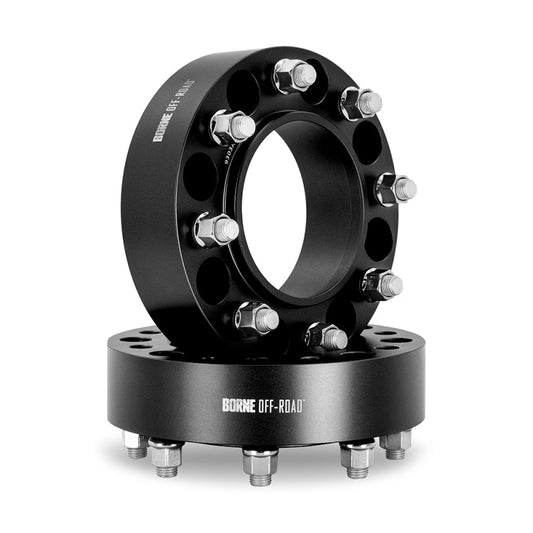 Borne Off-Road Wheel Spacers - 6x139.7 - 78.1 - 50mm - M14x1.5 - Black BNWS-005-500BK
