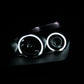Anzo 2005-2007 Ford Focus Projector Headlights w/ Halo Black