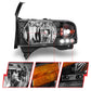 Anzo 1994-2001 Dodge Ram Crystal Headlights Black w/ LED