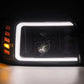 AlphaRex 92-96 Ford F-Series/Bronco PRO-Series Proj Headlights Alpha-Blk w/Seq. Sig & DRL 880265 *Discontinued