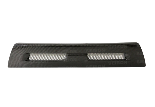 Seibon 08-12 Mitsubishi Lancer Evo X Shaved Emblem Carbon Fiber Front Grill does not fit MR model