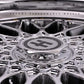 17x8.5 In Platinum Chrome Hayame Performance Wheel Rims Gold Accent