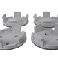 Ford Racing Ford Car Black & Chrome Wheel Center Cap Kit - Satin M-1096K-BCS