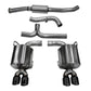Corsa Performance 11-13 Subaru Impreza Sedan STI 2.5L Turbo Manual Black Sport Cat-Back