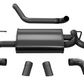 Corsa 18+ Jeep Wrangler JL 2.5in Dual Rear Turn Down Exit Black Sport Axle-Back Exhaust 21013BLK