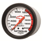 AutoMeter Gauge Nitrous Pressure 2-5/8in. 2000PSI Mechanical Chevy Red Bowtie White 5828-00406