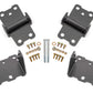 BMR Suspension BMR 78-87 G-Body Motor Mount Kit Upper & Lower Solid - Black Hammertone MM461H