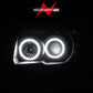 Anzo 2006-2009 Toyota 4Runner Projector Headlights w/ Halo Black