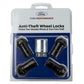 Ford Racing M14 x 1.5 Black Security Lug Nut Kit - Set of 4 M-1A043-A