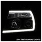 Spyder 04-08 Ford F-150 Projector Headlights - Light Bar DRL - Black PRO-YD-FF15004V2-LB-BK 5084484
