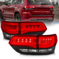 Anzo 2014-2016 Jeep Grand Cherokee LED Taillights Red/Clear