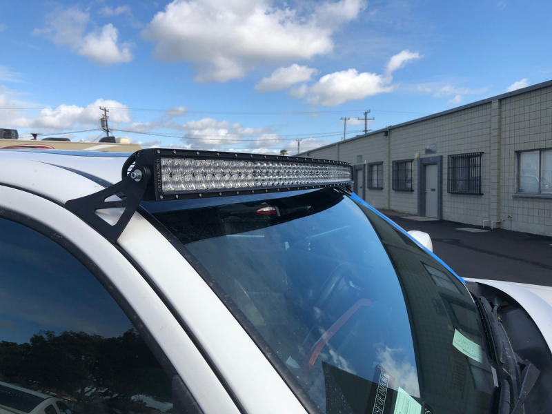 Cali Raised LED Cali Raised 05-23 Toyota Tacoma 52 Curved Led Light Bar Roof Brackets Kit - Brackets W/ 5D Optic Os CR2465