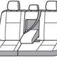 Covercraft 22-23 Ford Bronco Carhartt SeatSaver Custom Second Row Seat Covers - Gravel SSC8517CAGY