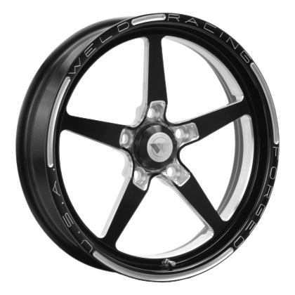 Weld Alumastar 1-Piece 17x4.5 / 5x4.5 BP / 2.25in. BS Black Wheel - Non-Beadlock