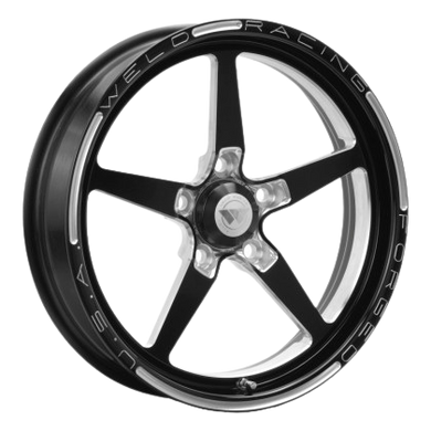 Weld Alumastar 1-Piece 17x4.5 / 5x4.5 BP / 2.25in. BS Black Wheel - Non-Beadlock