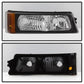 SPYDER xTune Chevy Silverado 03-06 Projector Headlights 4pcs - LED Halo - Black PRO-JH-CSIL03-SET-BK 9036774