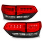 Anzo 2014-2016 Jeep Grand Cherokee LED Taillights Red/Clear