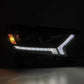 AlphaRex 2019+ Ford Ranger PRO-Series Proj Headlights Plank Style Alpha Black w/Seq Signal/DRL 880119 *Discontinued