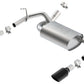 Borla 12-14 Jeep Wrangler JK 2/4Dr Rr Section ATAK Single Square Rlld Angle-Cut Black Chrome Exhaust 11860BC