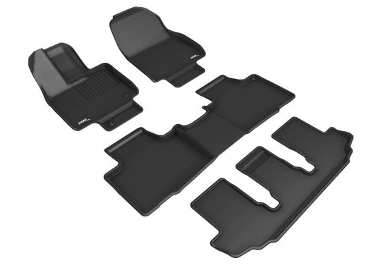 3D MAXpider 3D MAXider 20-23 Toyota Highlander Gas 8-Seat Kagu Black Floor Mat - Row 1/2/3 L1TY26201509