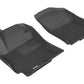 3D MAXpider 2012-2017 Hyundai Accent Kagu 1st Row Floormat - Black L1HY02211509