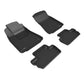 3D MAXpider 09-15 Lexus Is Kagu Floor Mat- Black R1 R2 L1LX01701509