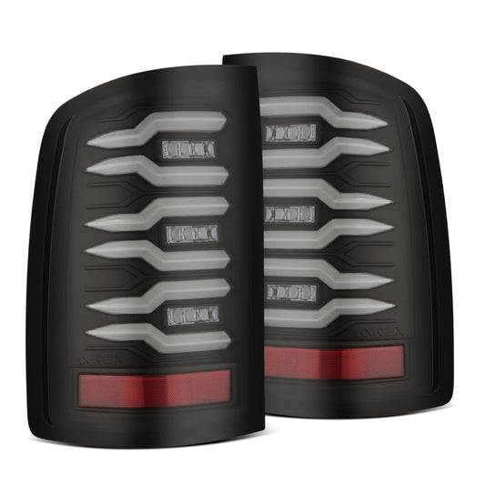 AlphaRex 07-13 GMC Sierra 1500/07-14 2500/3500HD (No Classic/Dually) Luxx-Series LED Tail Lights Blk 630060 *Discontinued