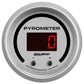 Autometer 52.4mm Silver Two Channel 0-2000 Degree Pyrometer (EGT) Ultra-Lite Elite Digital Gauge 6744-UL