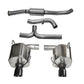 Corsa 08-10 Subaru Impreza WRX Sedan 2.5L Turbo Manual 3in Sport Cat-Back Exhaust w/4in Black Tips 14865BLK