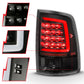 ANZO 2009-2018 Dodge Ram 1500 LED Taillight Plank Style Black w/Clear Lens 311318