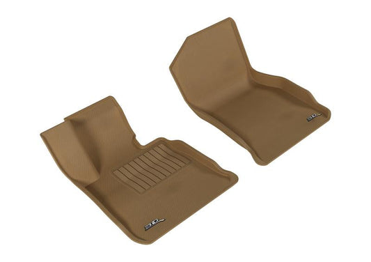 3D MAXpider 2014-2020 BMW 4 Series F32/F33/F36 Kagu 1st Row Floormat - Tan L1BM05611502